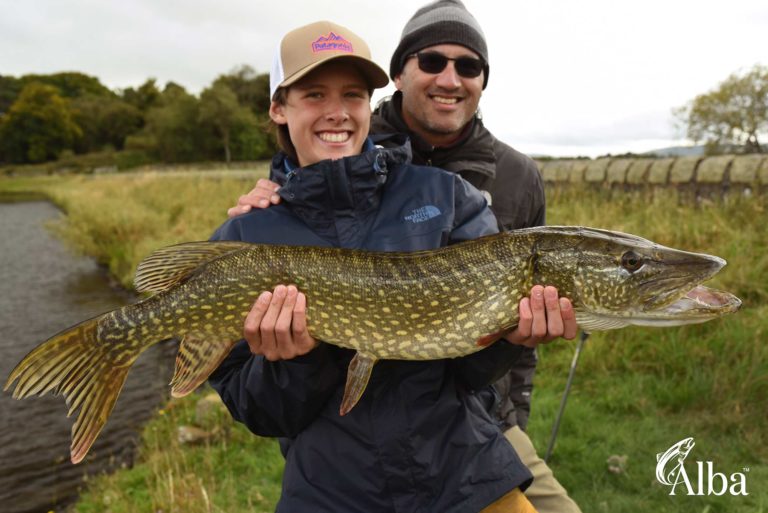 pike fishing, gift vouchers, father and son, fishing vacation, Scotland, Orvis Endorsed Guide