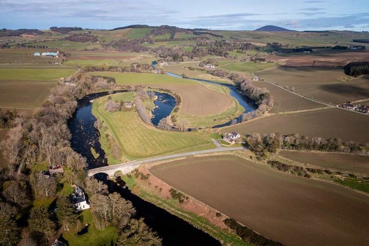 River Deveron, Trout Fishing, Drone photo