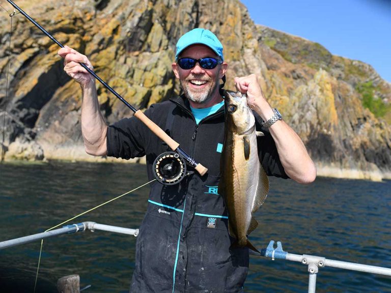 Mull of Galloway, Pollock, Pollack, Sea Fishing, Boat, Orvis Helios 2, Fly fishing, Saltwater, best time to Visit Scotland