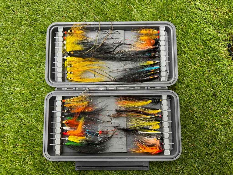 Salmon flies of Scotland, Salmon, Tube flies, Plan D fly box