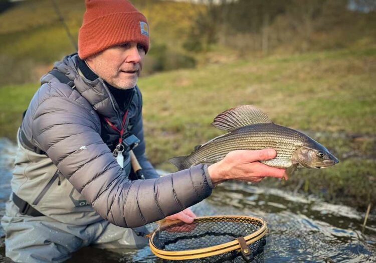 Grayling-Fishing-River-Tweed Grayling, Catch and Release, River Tweed,Scottish Borders,