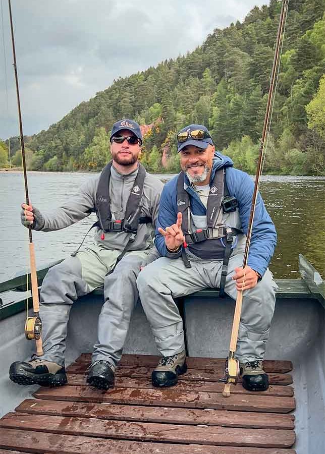 Salmon fishing River Spey, Gordon Castle, Sage Spey rods, Alba Game Fishing