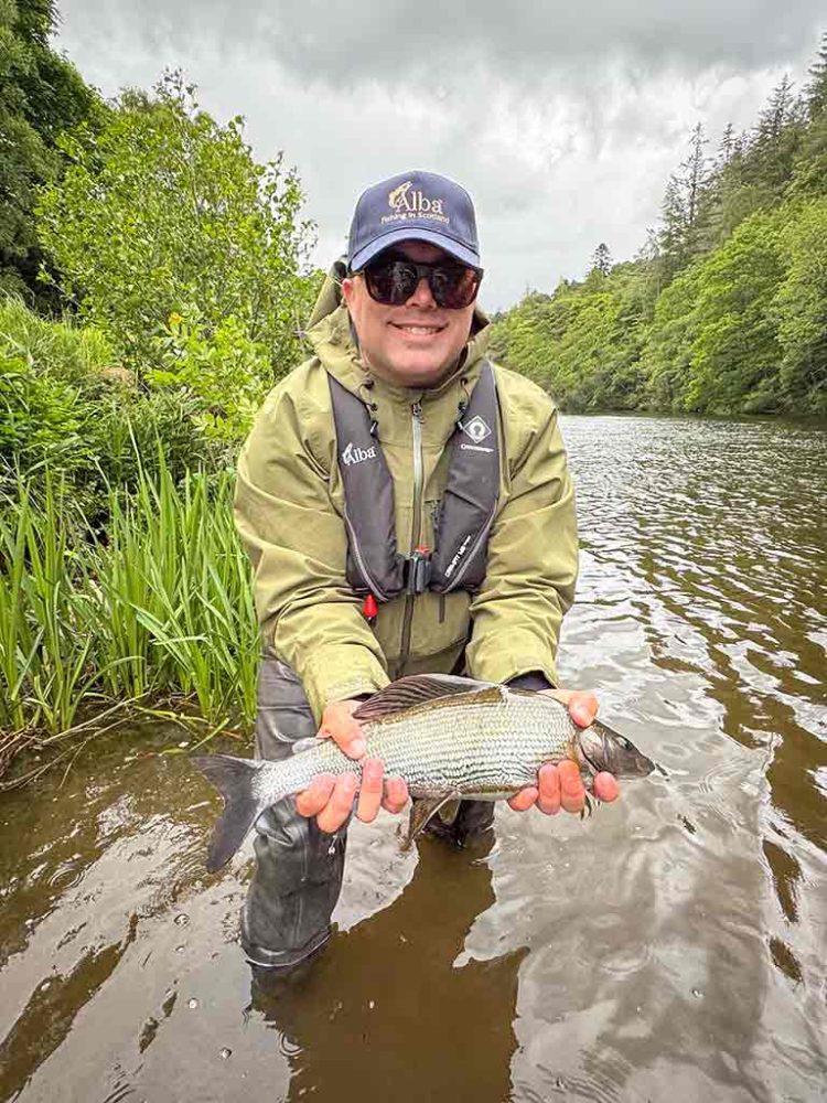Grayling-Fishing-River-Tweed-summer Grayling River Tweed, Sage Fly Rods, Fishing Guide, Scotland