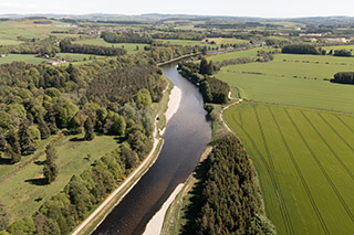 River Dee River Dee, Drone Photo, Salmon Fishing