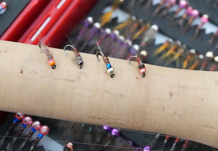 Trout-Grayling-Nymphs-Euronymphng Trout, Grayling, Tungsten Nymphs, Euronymphing, Fly Box, Best Grayling Flies