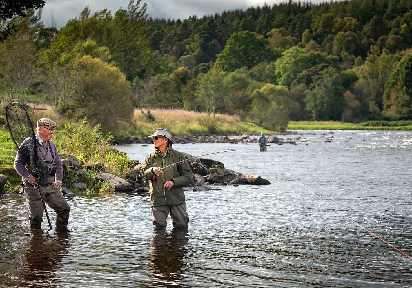 River Spey, salmon fishing, Scotland, fly fishing, Spey Casting instruction, Ballindalloch,