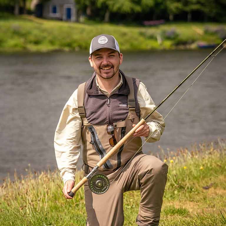 Stephen Japp, fishing guide, River Tay, River Tweed, Sage Experiences guide